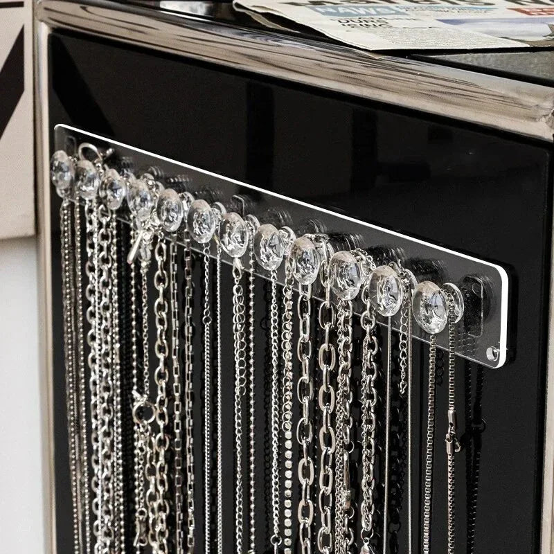 Necklace Hangers Acrylic Necklaces Holder Wall Mounted Jewelry Organizer Hanging Necklace Holder For Necklaces Bracelets 2027