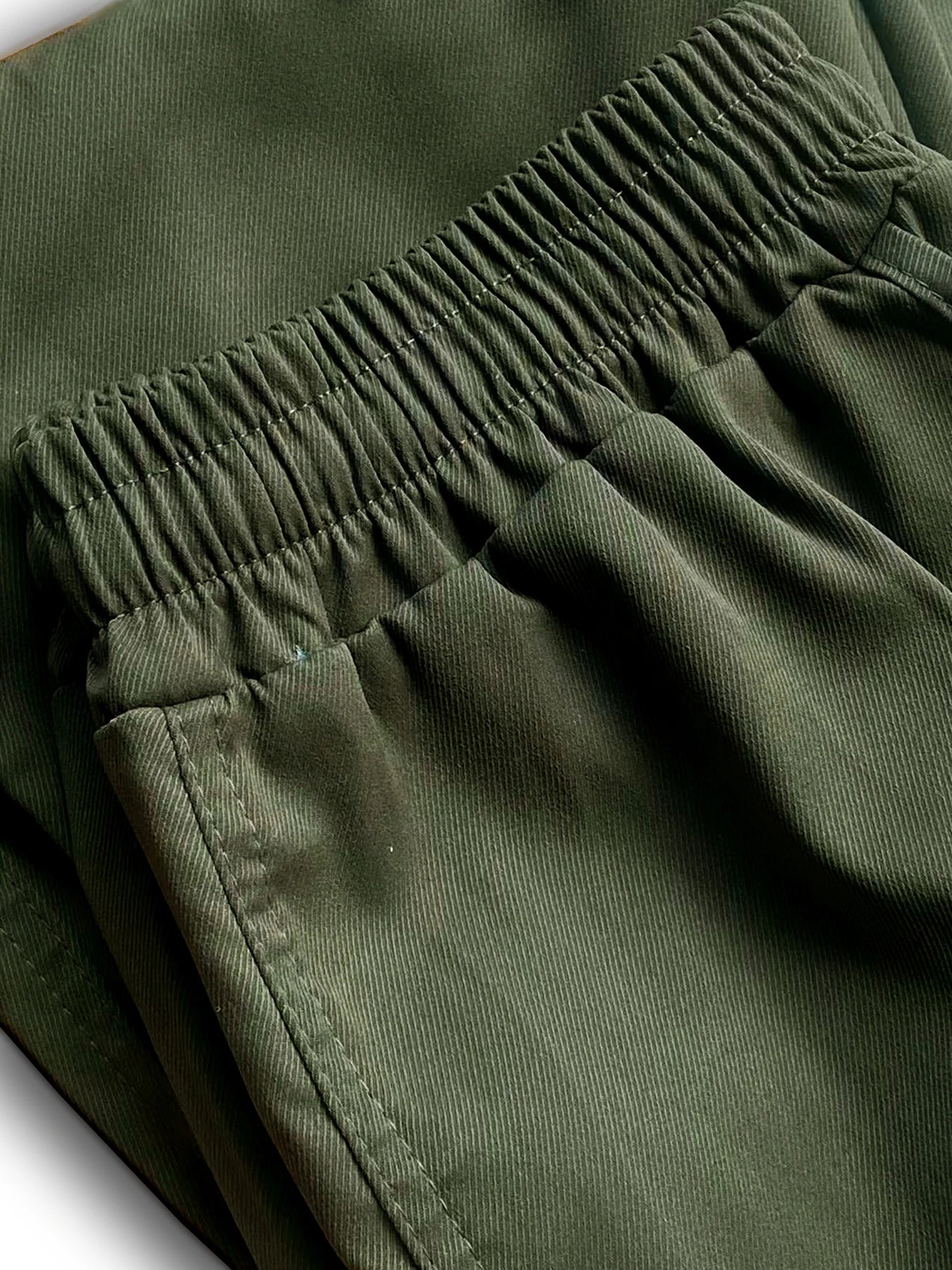 Fat brother plus size retro men's multi-pocket overalls thin straight casual pants men's fashion brand