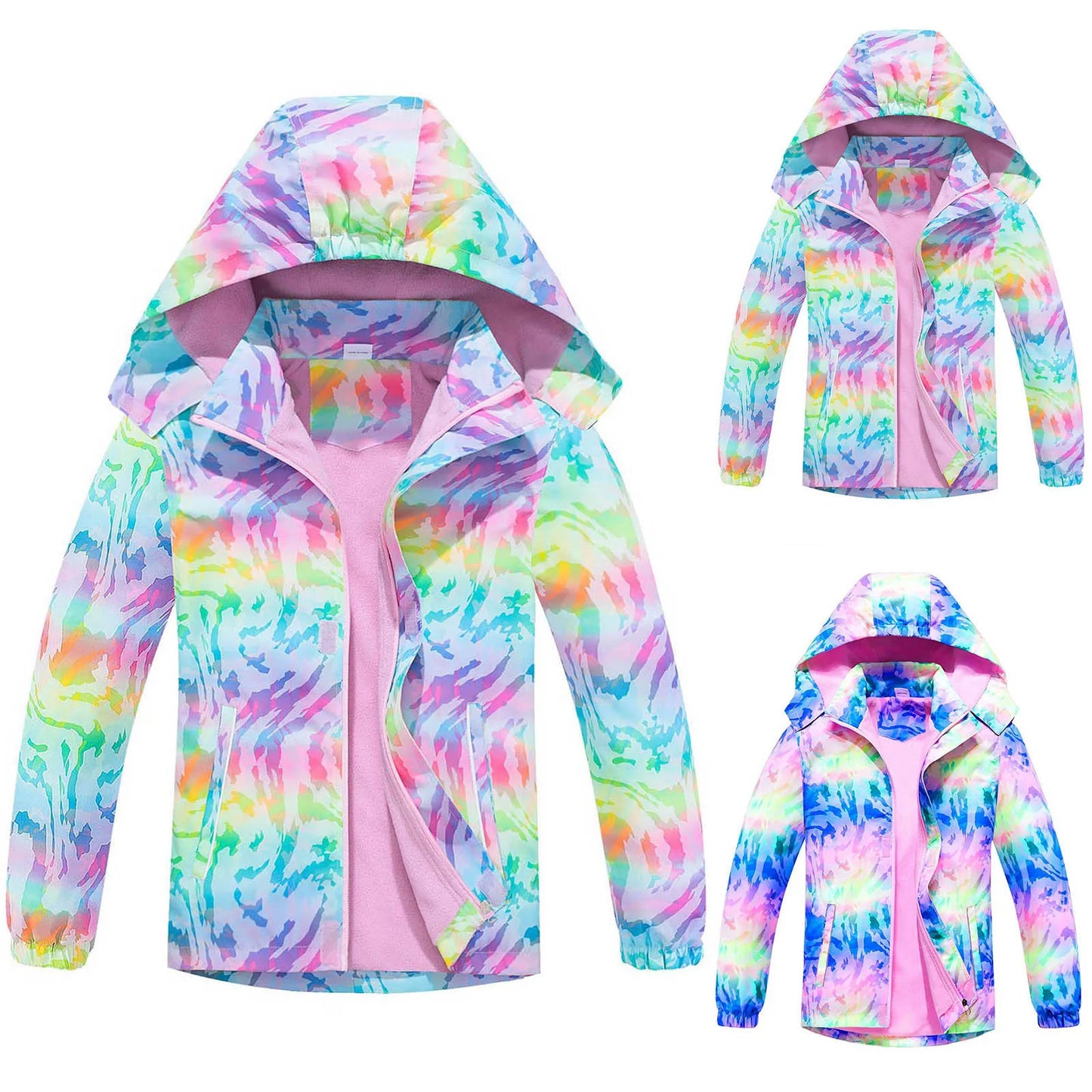 Fleece And down Jacket Softshell Jacket Girls' Rain Jacket Children's Winter Jacket Transition Jacket Little Girls Fall Jacket