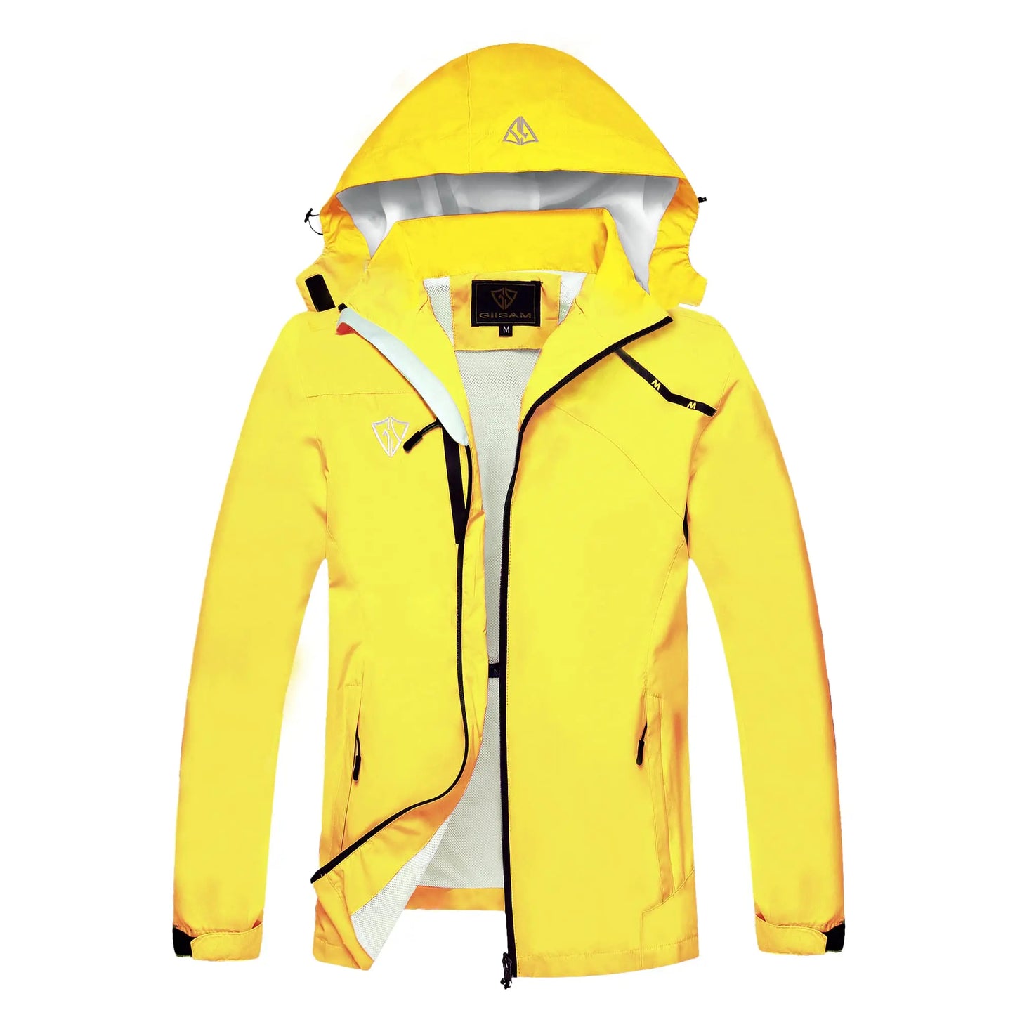 Women's Waterproof Rain Jacket,Lightweight Windproof Full Zip Women's Packable Fall Raincoat Windbreaker with Hood