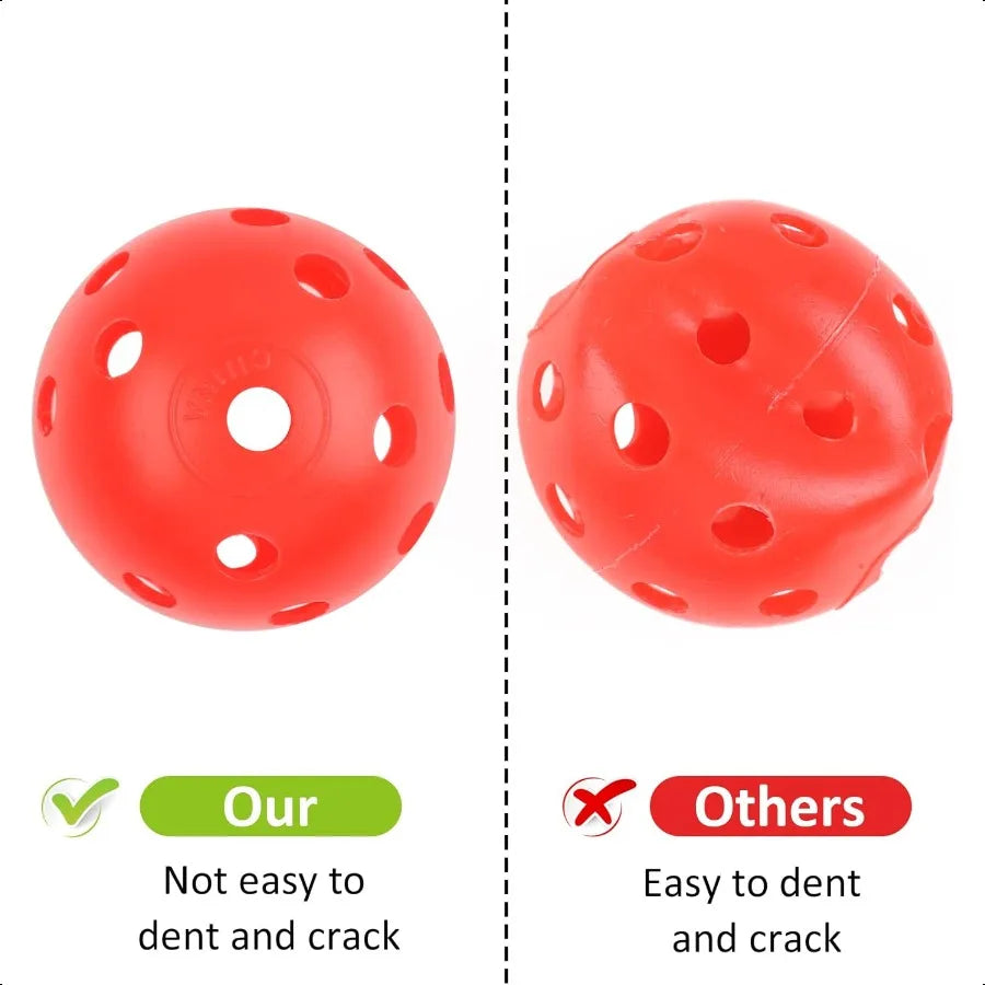 Joyberg Practice Golf Balls 24 Pack 42mm Plastic Golf Balls Practice Golf Balls for Backyard Training Golf Balls for Swing Prac