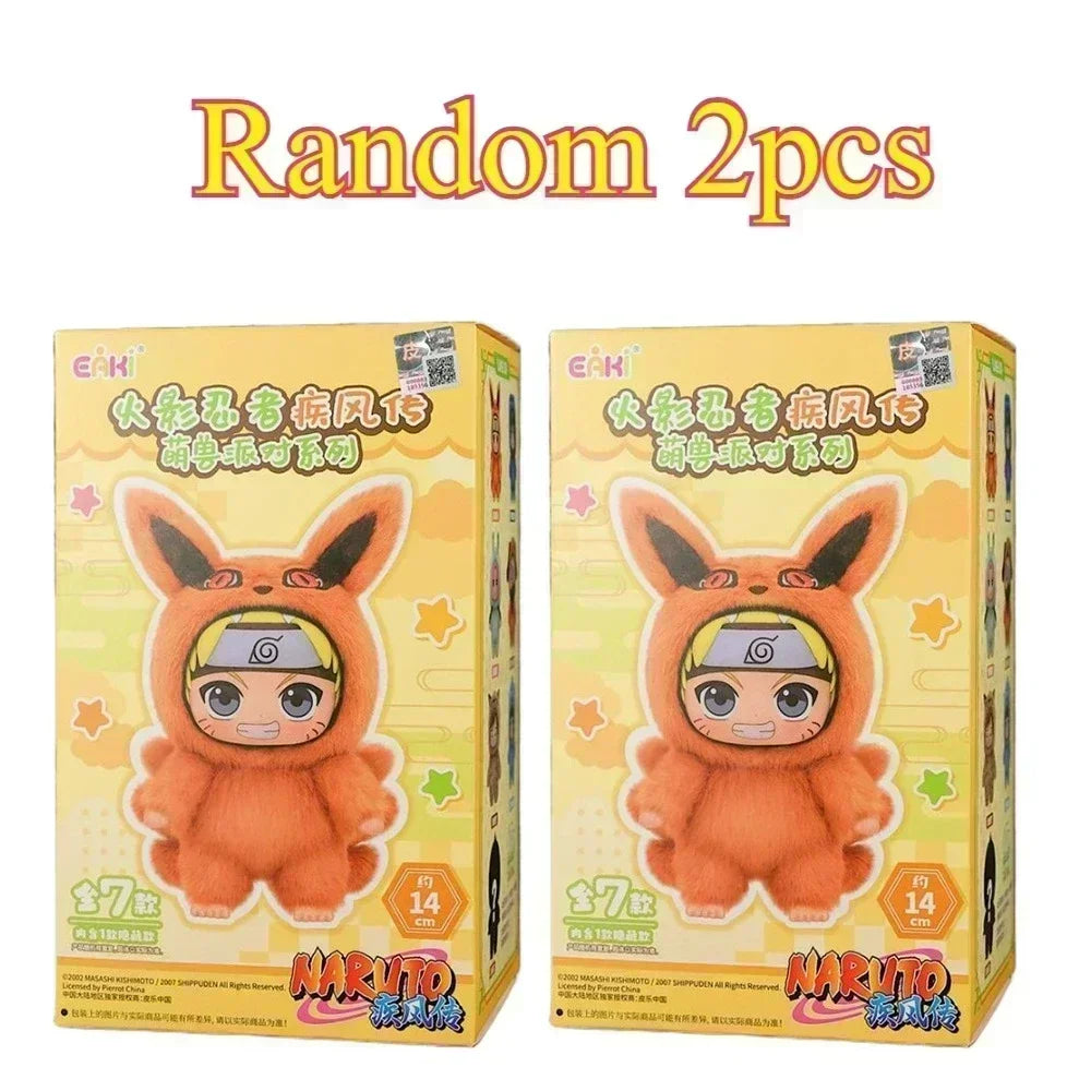 In stock Hot Naruto Itachi Sasuke Kakashi Gaara Series Blind Box Trendy Toy Figure Plush Pendant Collection Birthday Present