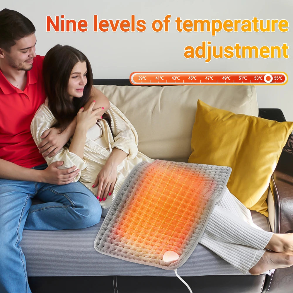 US Stock Electric Heating Pad Back Heating Support Belt Warm Blanket Office Home Temperature Control Waist Belt Warming Hand Leg
