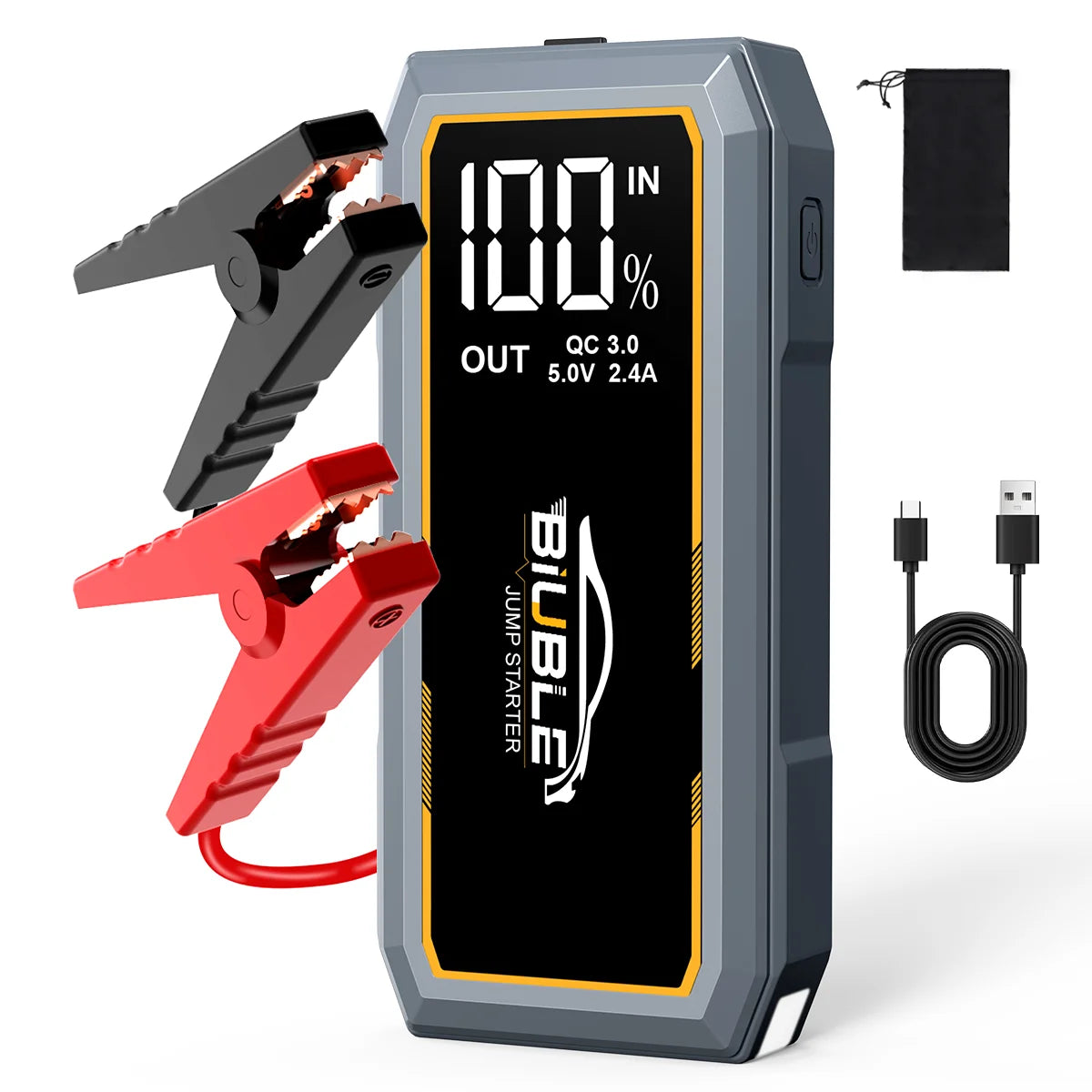 3000A/4000A/5000A Start Power Bank Jump Starter Car Booster External Battery 12V Starting Device for Petrol Diesel Powerbank