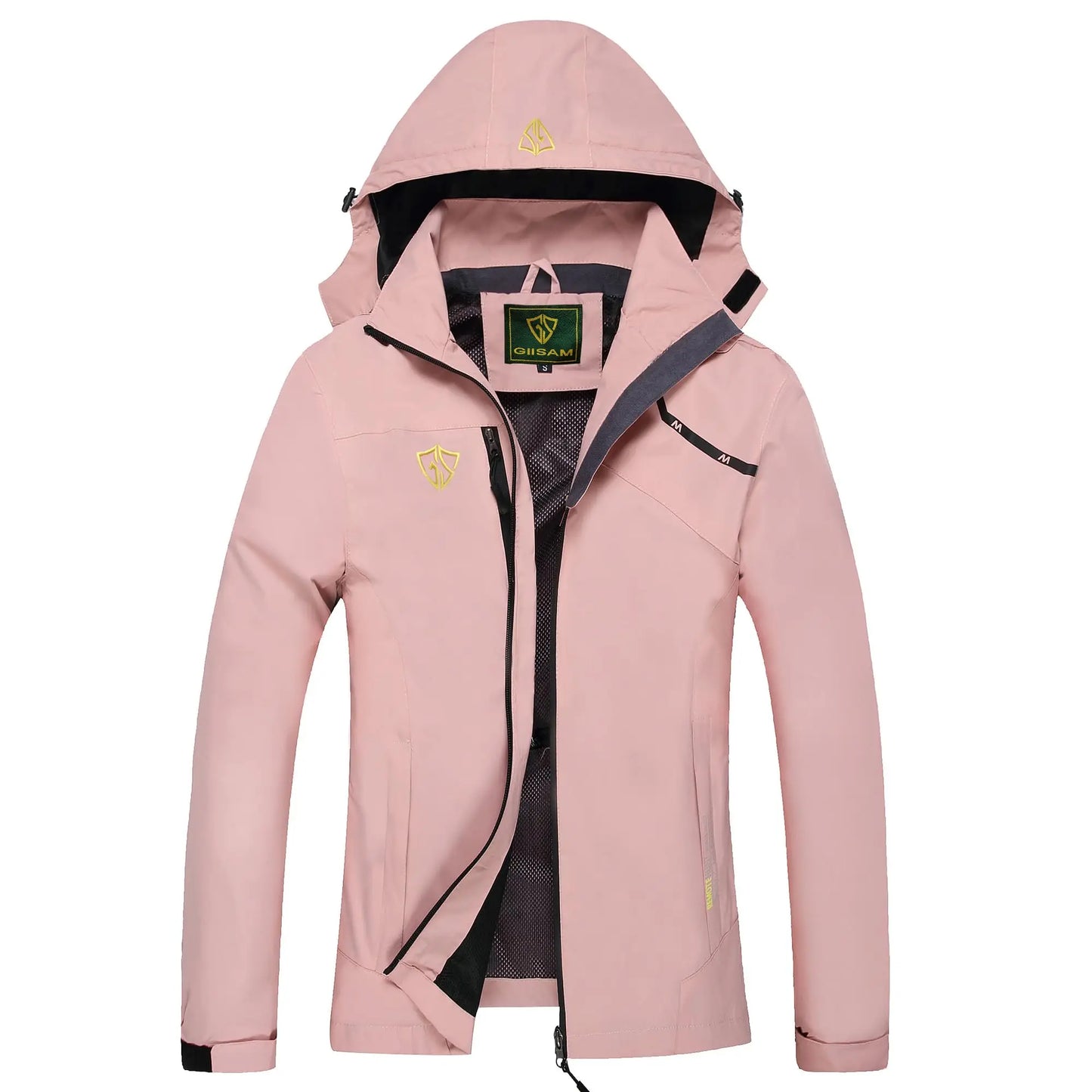 Women's Waterproof Rain Jacket,Lightweight Windproof Full Zip Women's Packable Fall Raincoat Windbreaker with Hood