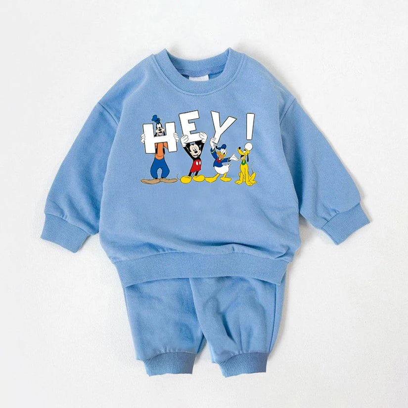 2Pcs Baby Boy Clothes Set Casual Long Sleeve Sweatshirts Outfits For Child Spring Autumn Toddler Kids Clothes