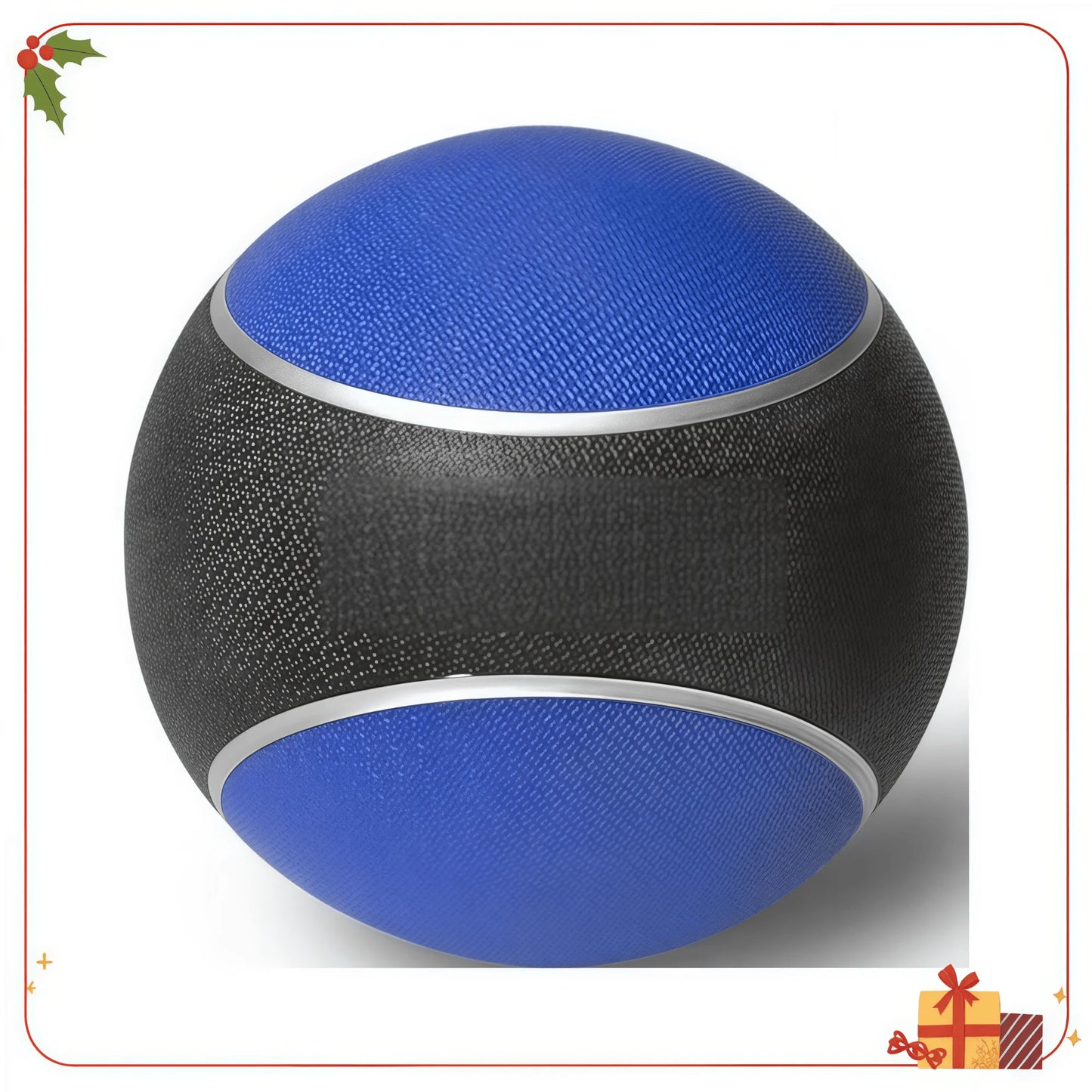 6 lb rubber exercise ball with textured grips, suitable for strength training, gym workouts, durable and bullet-resistant