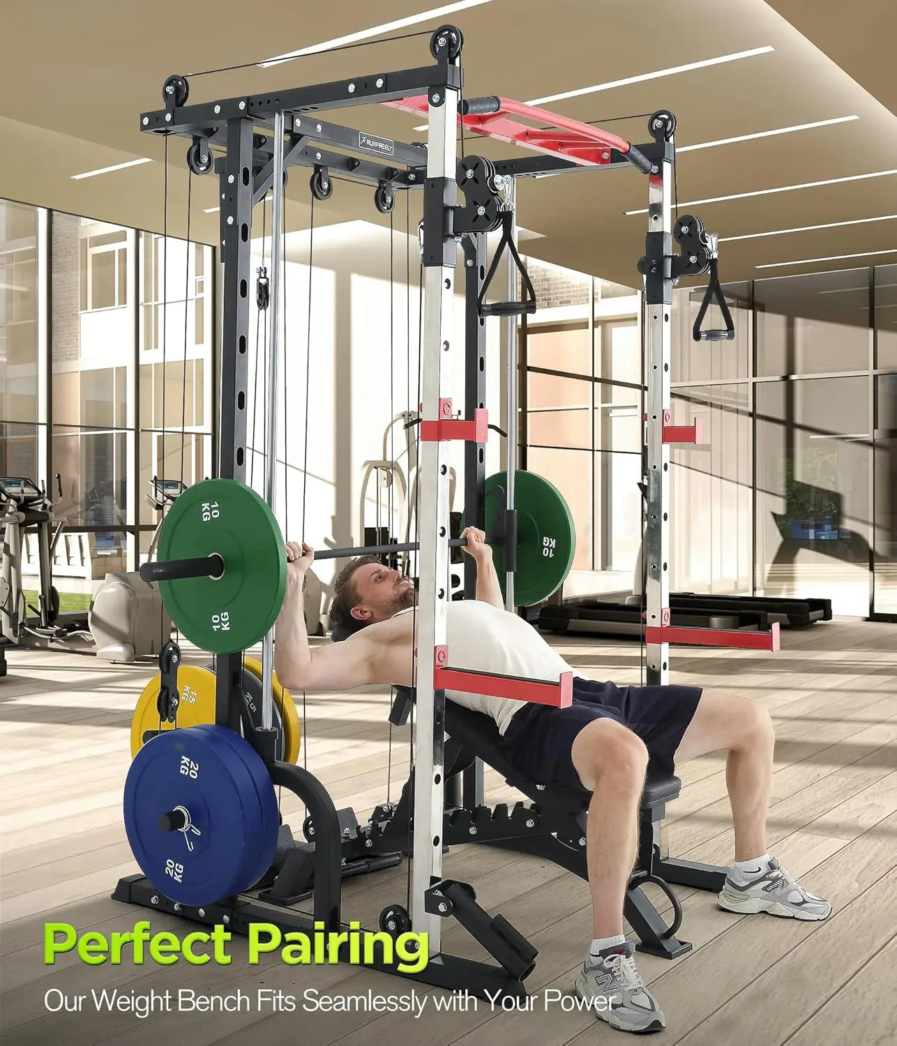 Heavy Duty Weight Bench 1000LB Capacity Adjustable FID Workout Bench Weight Lifting Bench Press for Gym and Home Gym