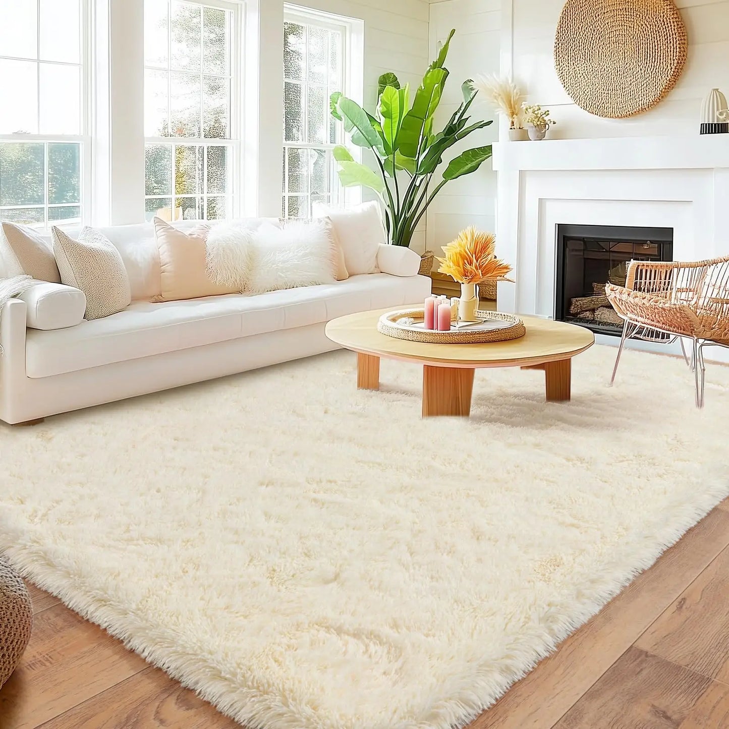 Long Plush Carpet For Living Room Sofa Area Rugs Modern Ultra-Soft Fluffy Floor Mat Kids Bedroom Bedside Rugs Home Decor Gray