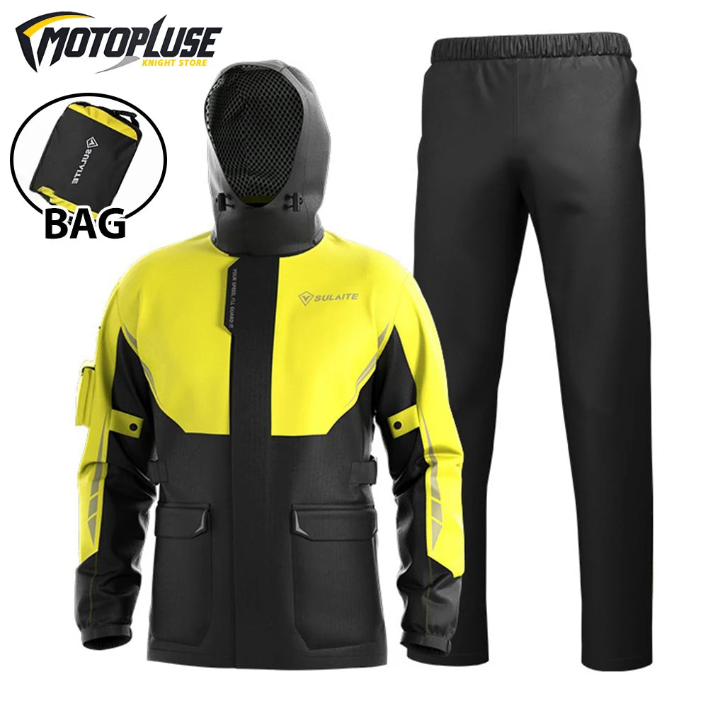 New Motorcycle Raincoat Waterproof Jacket Men Women Rain Cover Rider Raincoat for Motorcyclist Hiking Camping Fishing Clothing