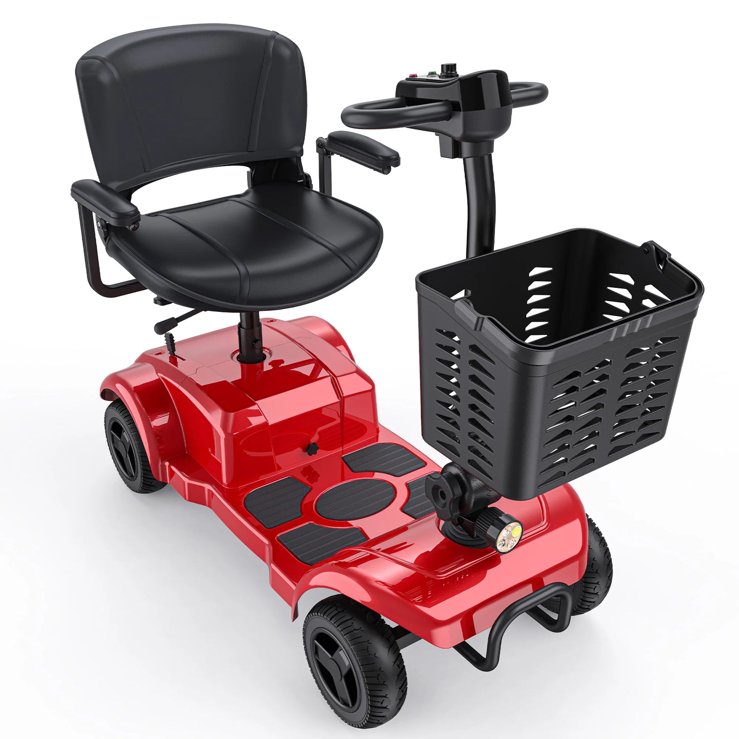ENGUIE Four-Wheeled Electric Scooter, 250 W, 24 V 12 AH, 6.2 MPH Max Speed, 15.5 Miles Range, Ideal For Short Trips and Urban Living