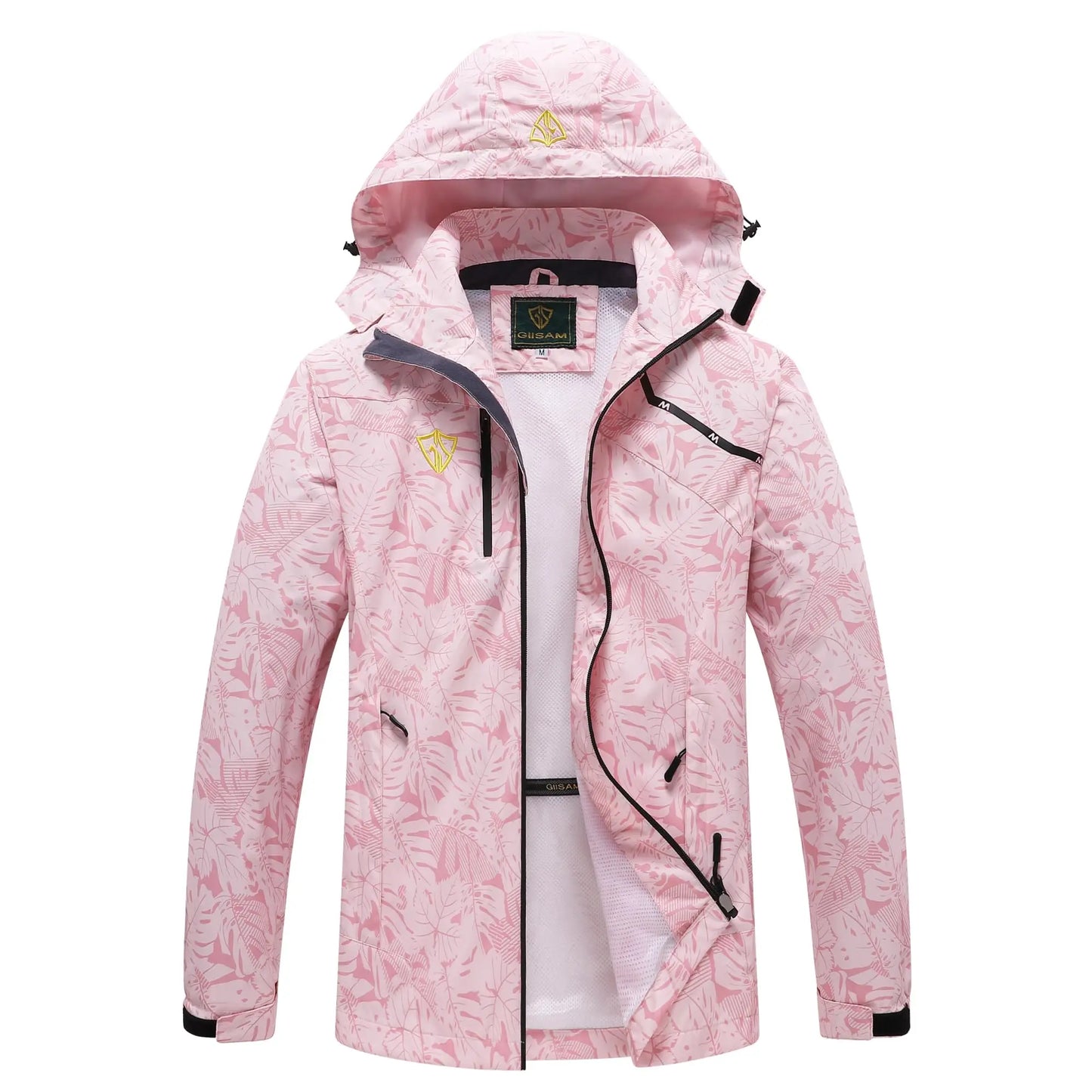 Women's Waterproof Rain Jacket,Lightweight Windproof Full Zip Women's Packable Fall Raincoat Windbreaker with Hood