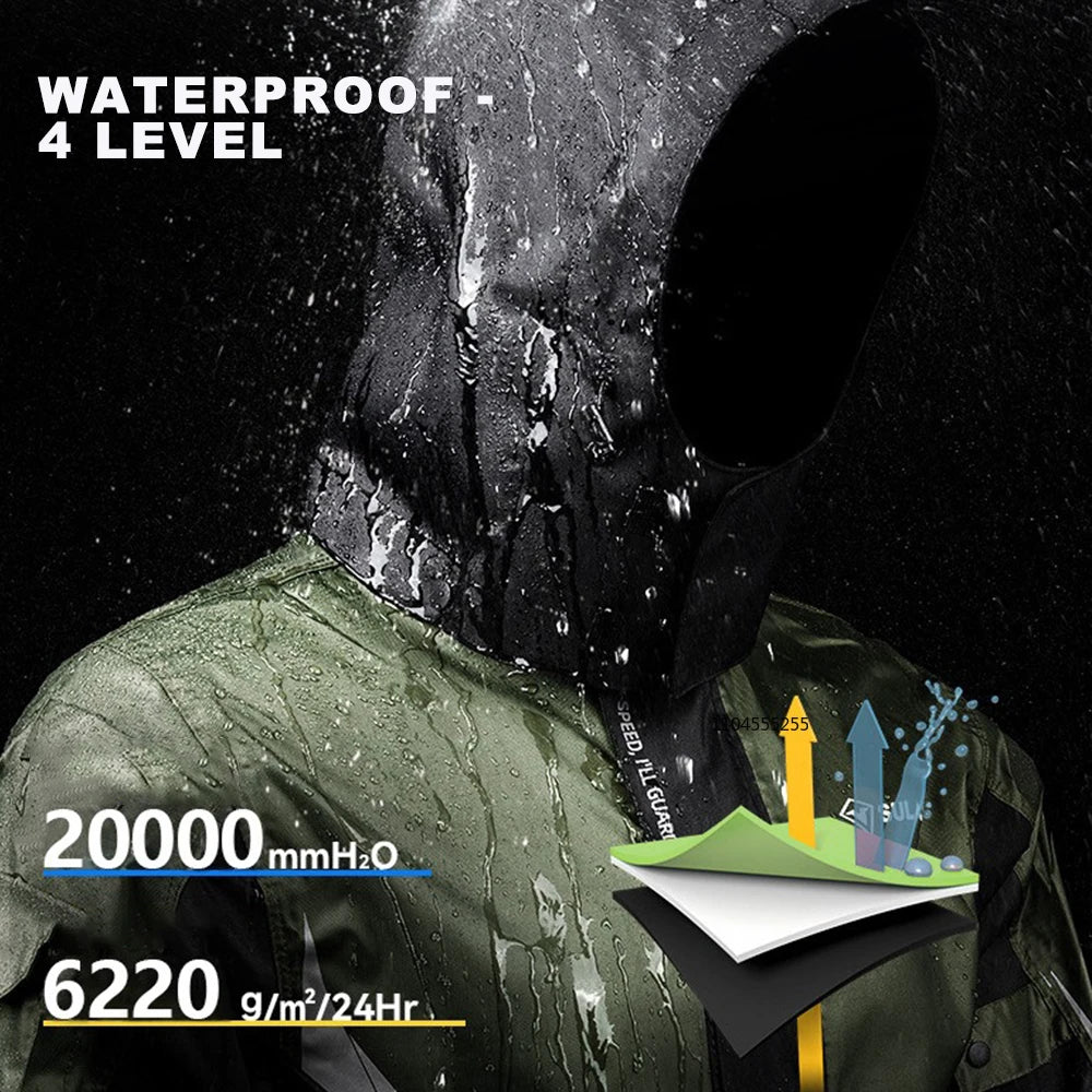New Motorcycle Raincoat Waterproof Jacket Men Women Rain Cover Rider Raincoat for Motorcyclist Hiking Camping Fishing Clothing