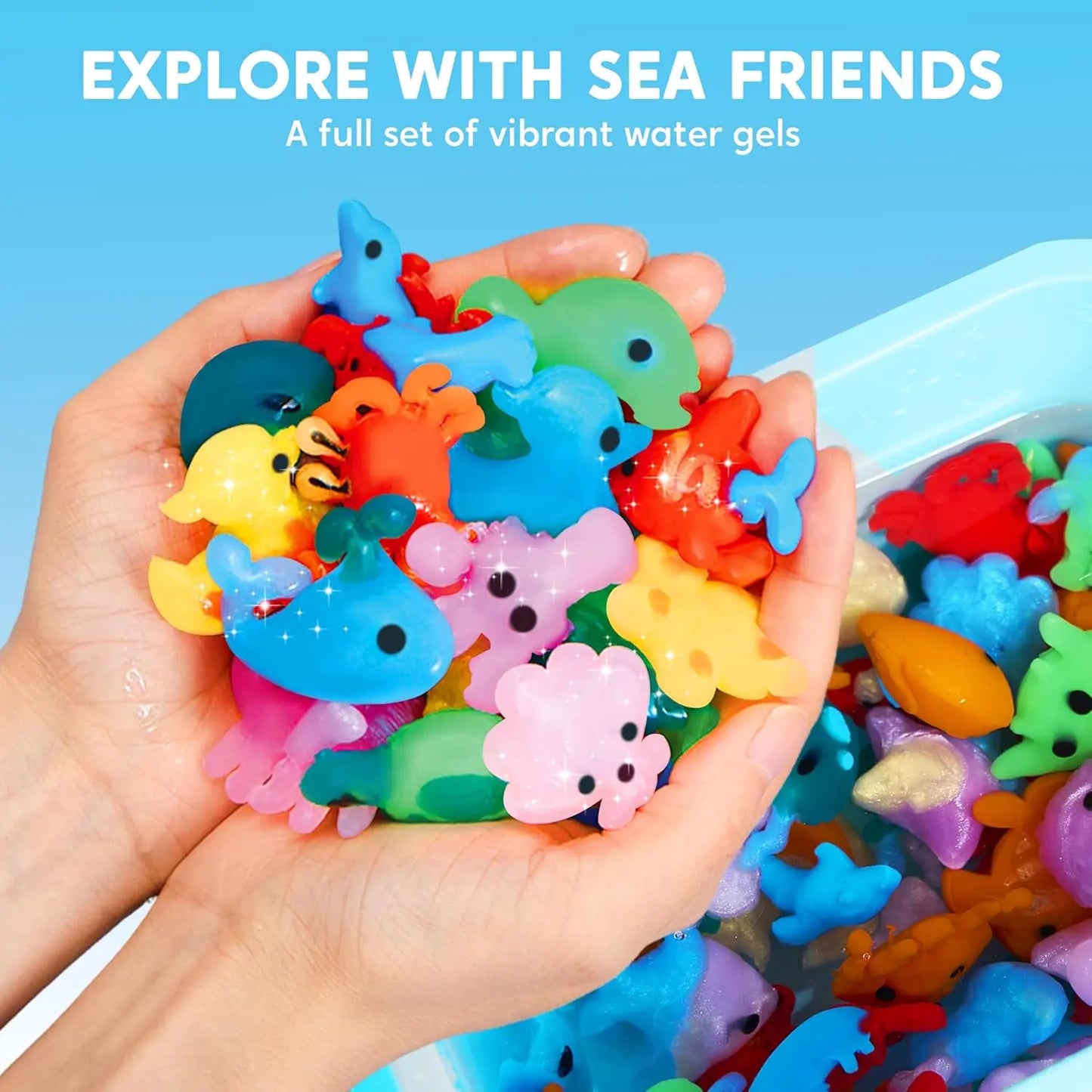 JOYFY Water Gel Kit Magic Fairy Water Gel Toy Kit with 10 Gels Preserving Bottle for Kids Presents Party Favors Birthday Gifts