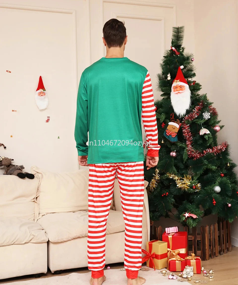 Family Christmas Matching Pajamas Outfits Set 2026 Adult Kids Baby Same Look Tops Pants Xmas Sleepwear Pyjamas Couples Clothes