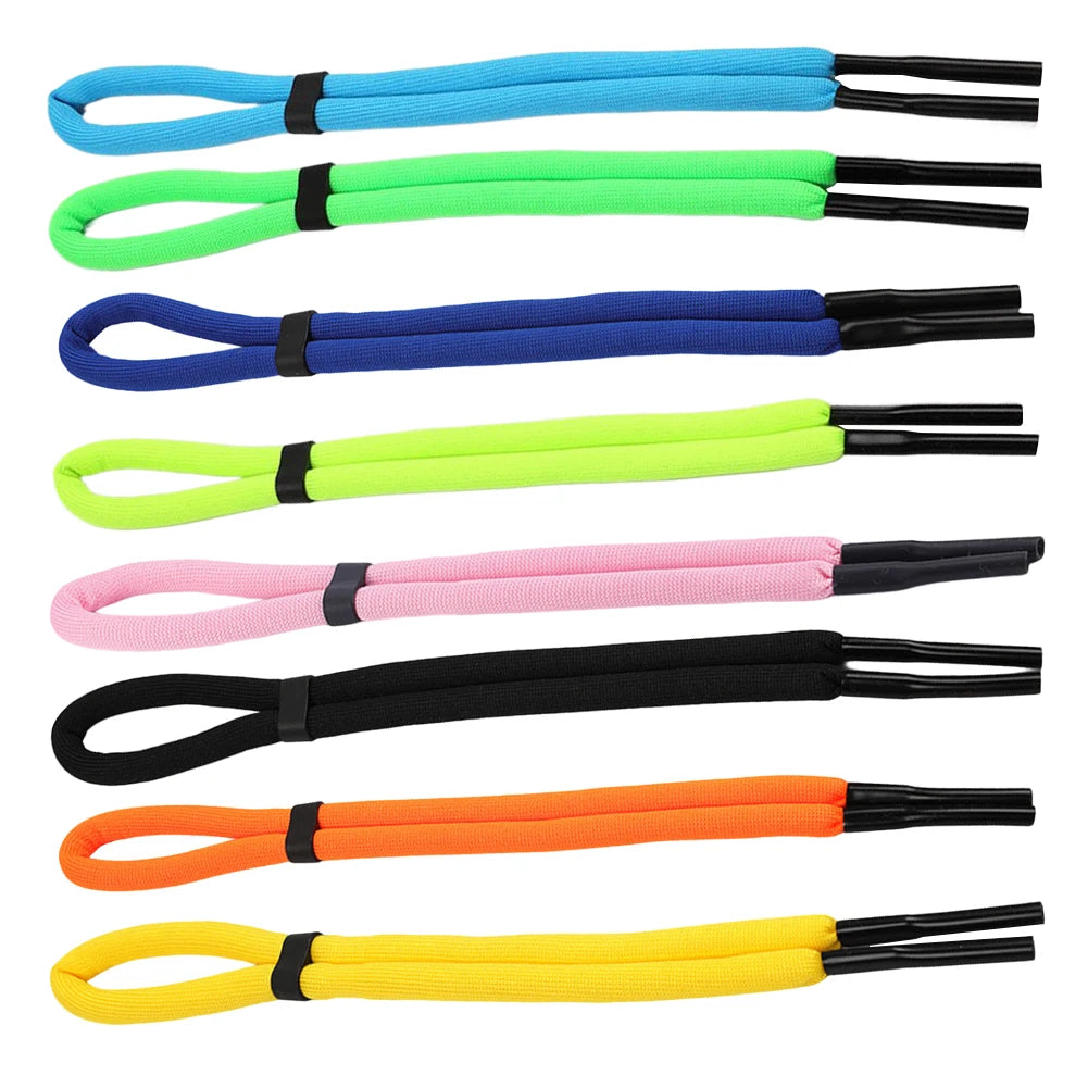 8Pcs Buoyant Glasses Retainer Adjustable Floatable Eyewear Lanyard Outdoor Eyeglass Rope for Beach Lake Pool