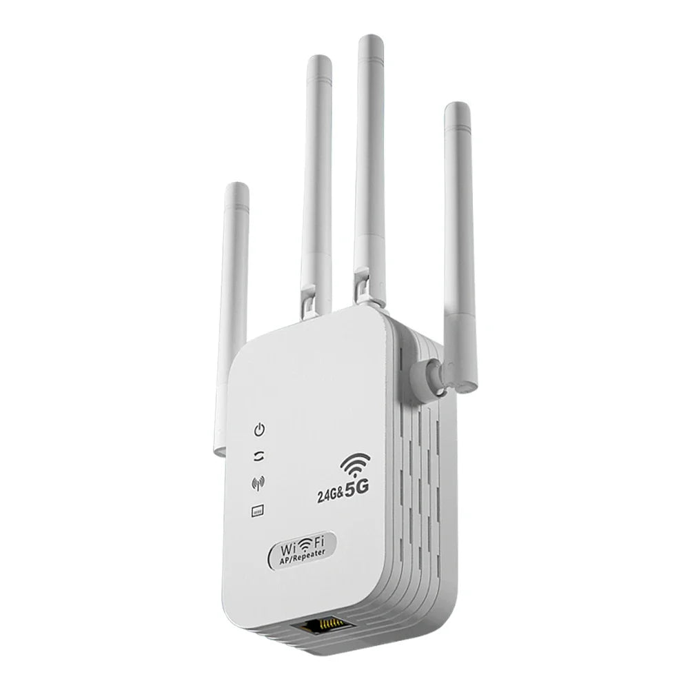 1200 Mbps 2.4 G/5 GHz Dual-Band WiFi Repeater Wireless WiFi Signal Extender Amplifier Router Long Range Network Signal Booster