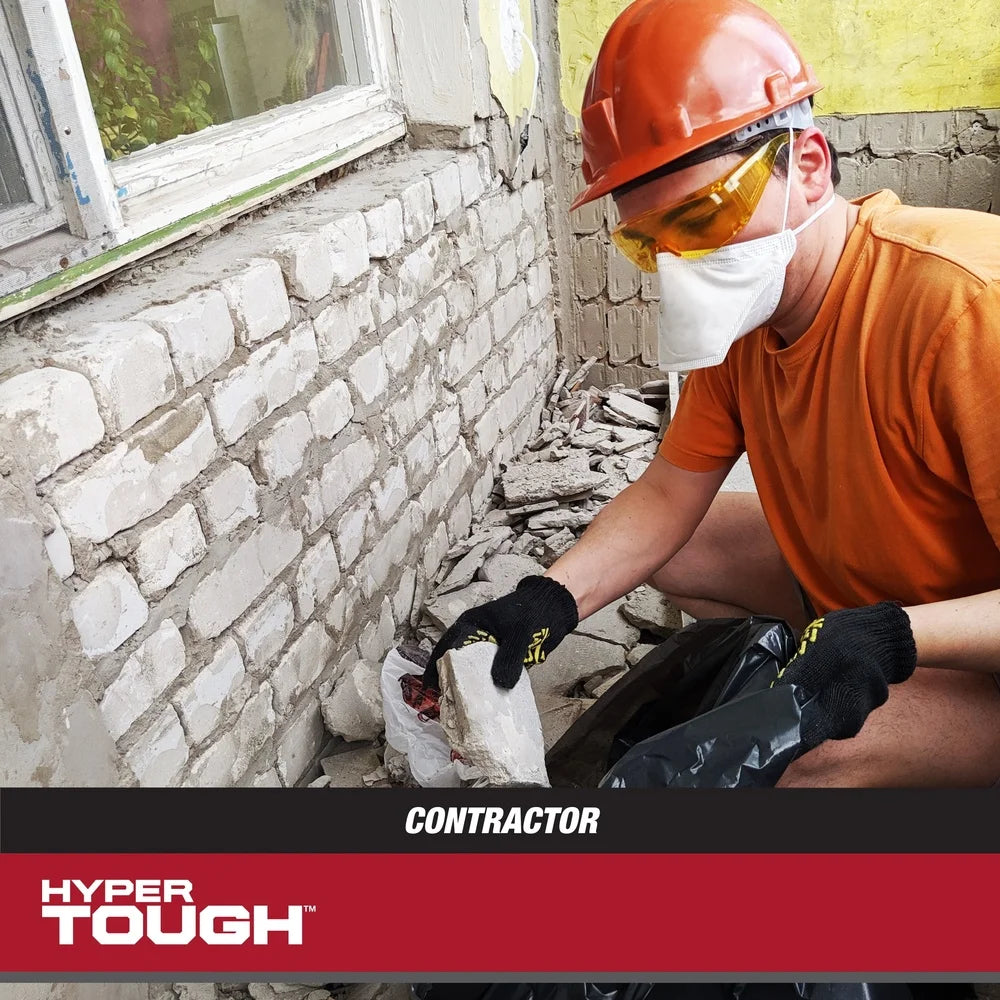 42 Gallon Heavy Duty Contractor Trash Bags 3 MIL Thick Flap Tie Closure Large Cleanup Bags Easy Dispensing 20 Count