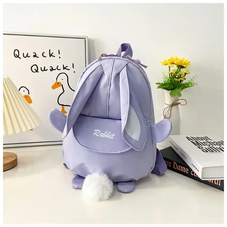 Fashion Children School Bags Bunny Portable Backpacks Kids Travel Rucksacks Cute Boys and Girls School Book Backpack Chest Bag