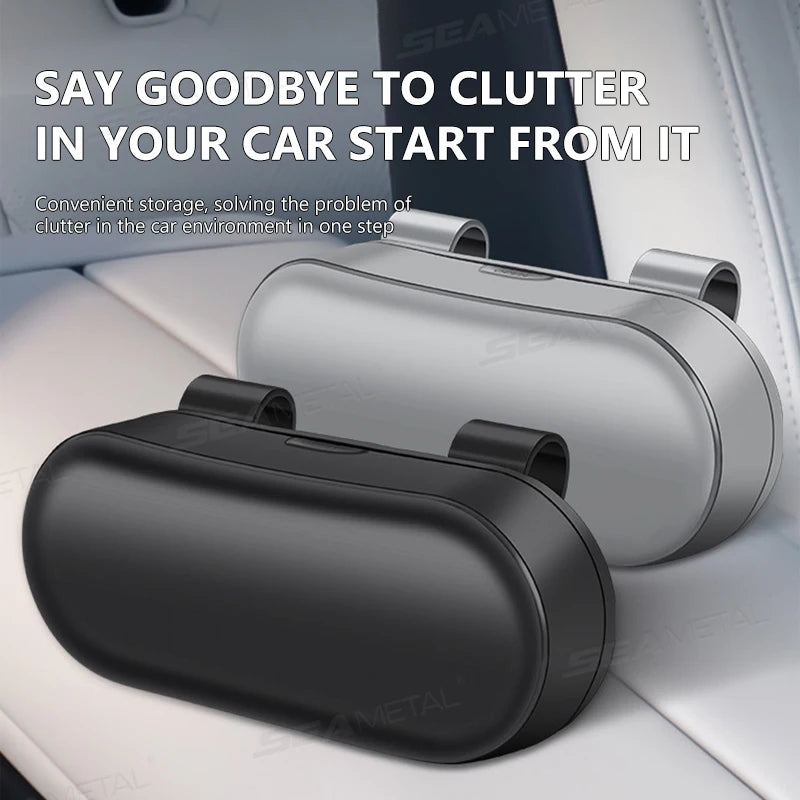 SEAMETAL Car Glasses Box Portable Car Glasses Frame Car Driving Glasses Frame Glasses Box Storage Case for Car Accessories
