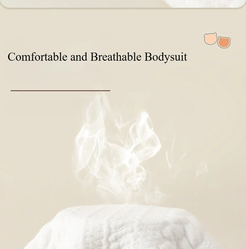 Somenie Baby Pure Cotton Onesie Fall And Winter Cute Clip Cotton Models Newborn Boys  Girls Clothing  Baby Warm Jumpsuit