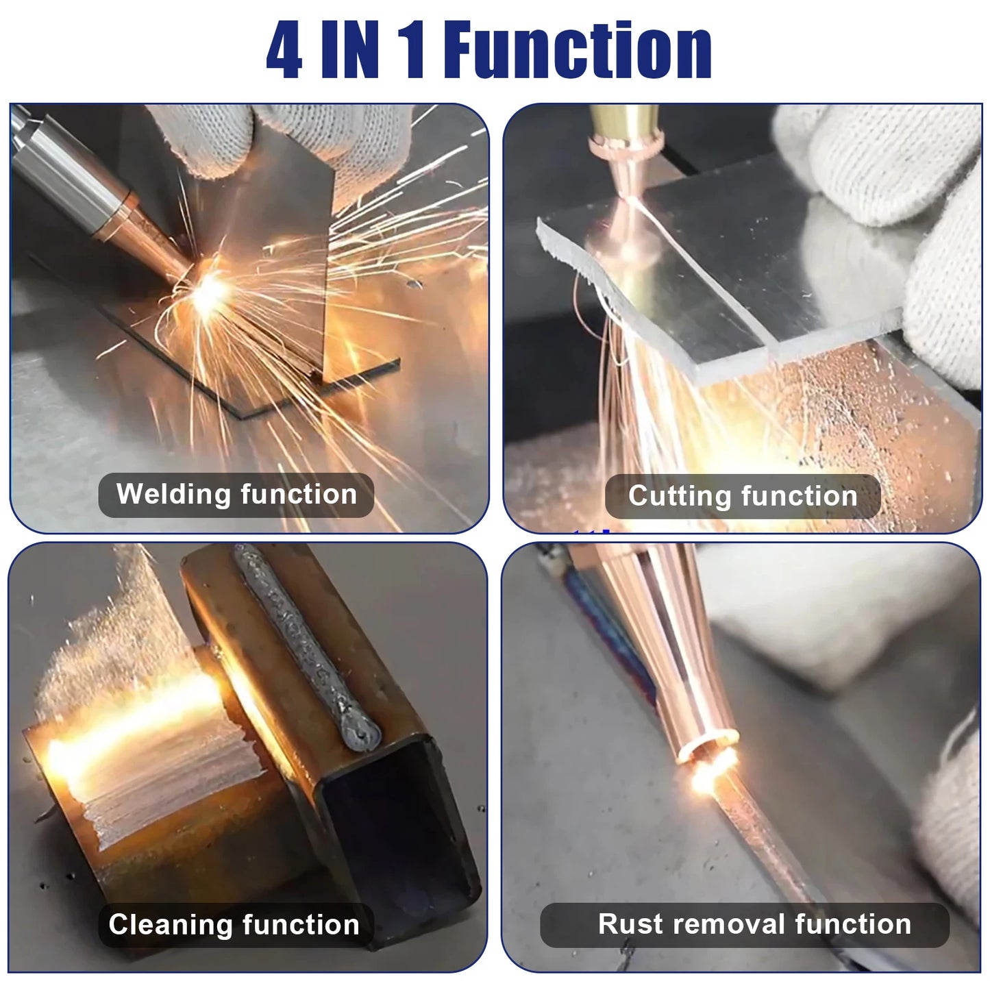3000 W 4 IN 1 Fiber Laser Welding Cutting Cleaning Soldering Machine 2000 W 1500 W Reci Handheld Fiber Laser Welder for All Metal