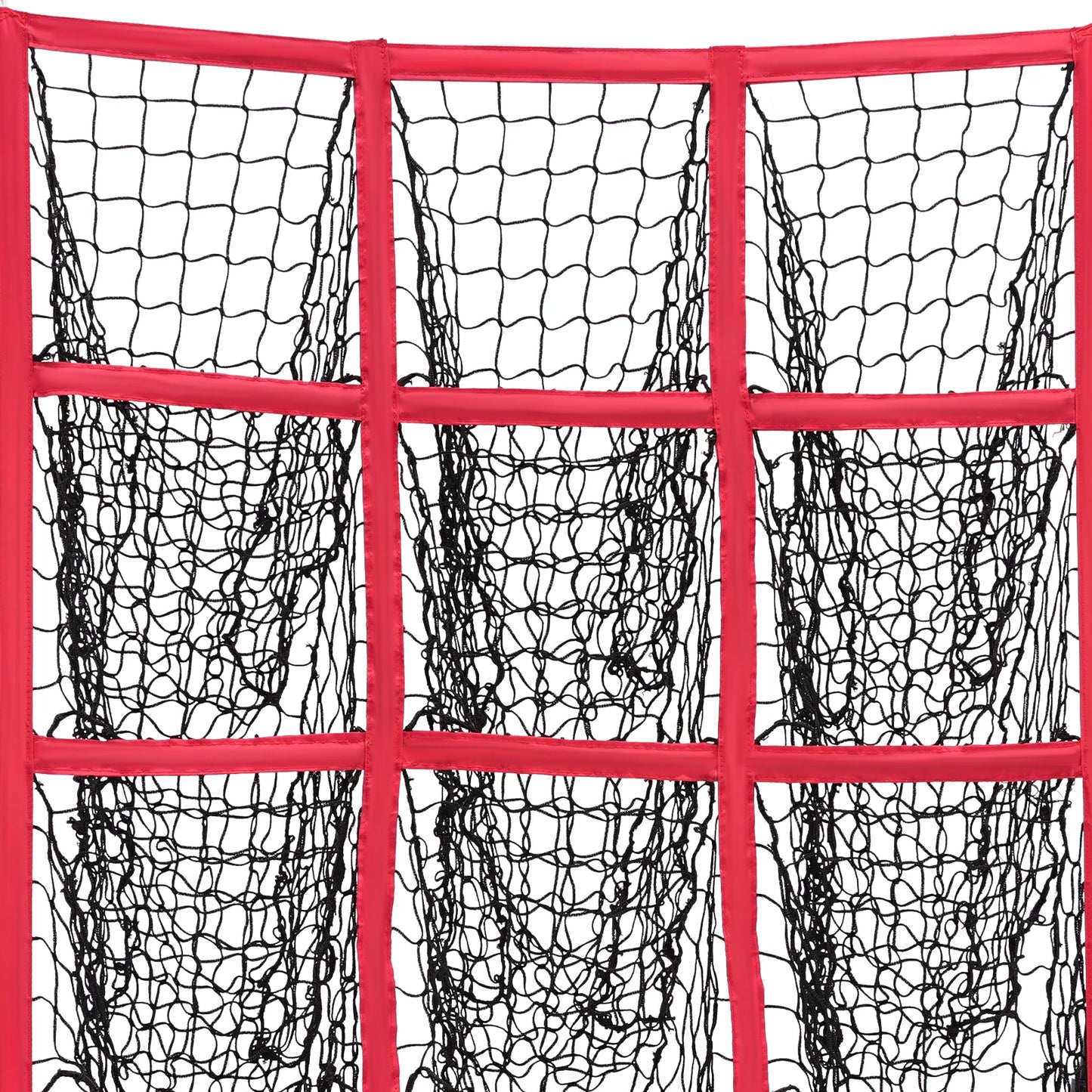 Baseball Training Net 9 Square Pitching Target Portable Batting Practice Net for Indoor Outdoor Use with Carry Bag – Durable Pol
