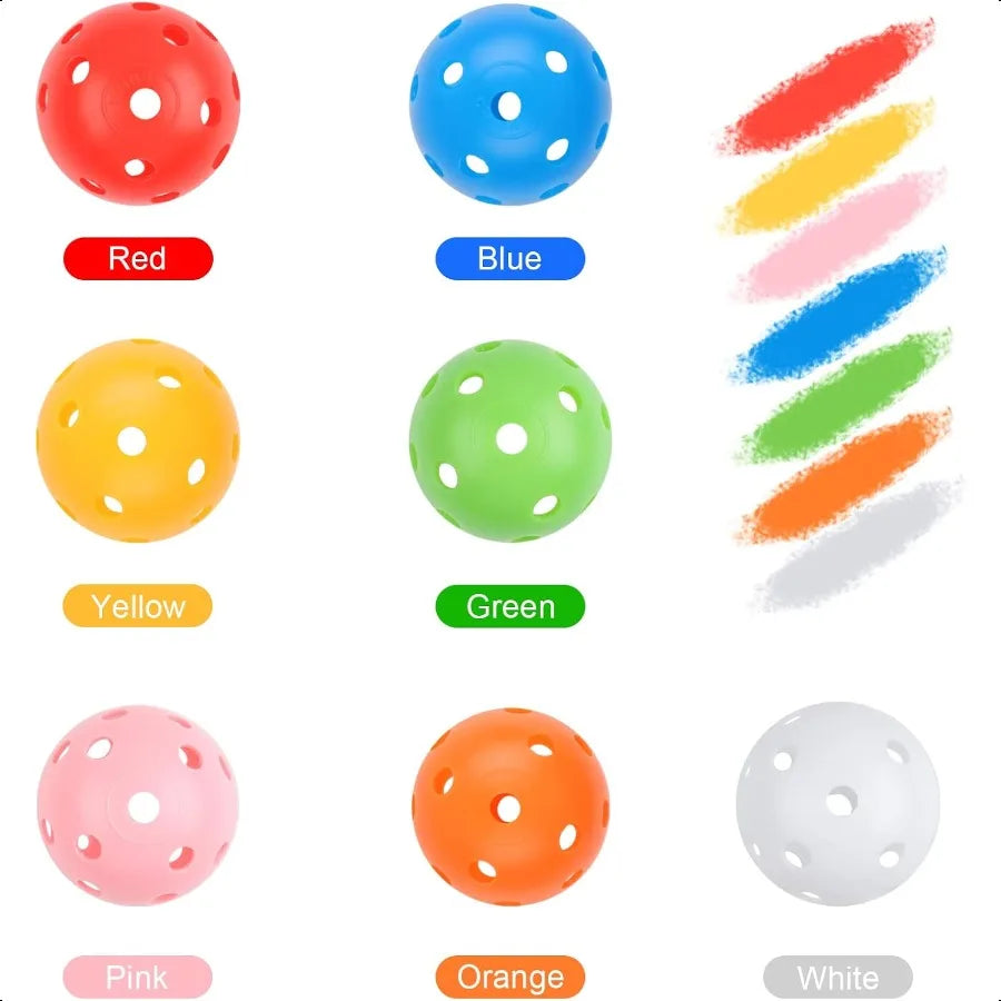 Joyberg Practice Golf Balls 24 Pack 42mm Plastic Golf Balls Practice Golf Balls for Backyard Training Golf Balls for Swing Prac