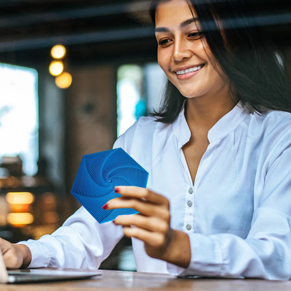 3D Printed Hexagonal Decompression Toy For Gift Colorful Unique Design Shape  Fractal Fidget Compact Exquisite Thoughtful Gifts