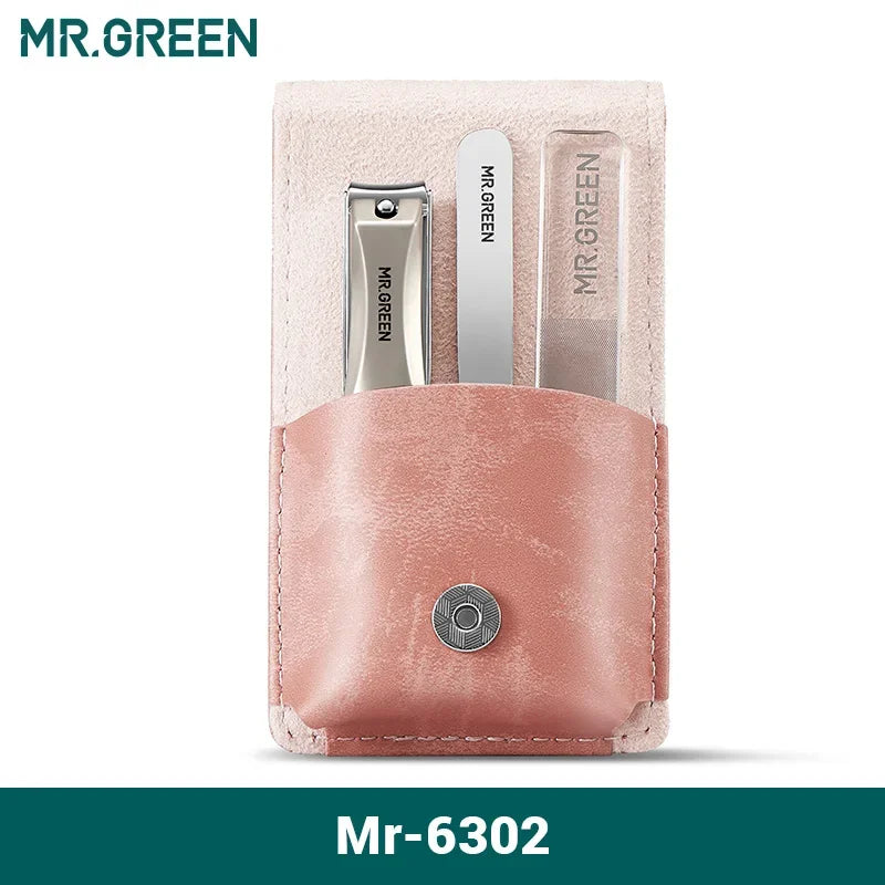 MR.GREEN Manicure Set Surgical Grade Scissors Stainless Nail Clippers Tool Pedicure Set Home Portable Travel Kit Nail Scissor