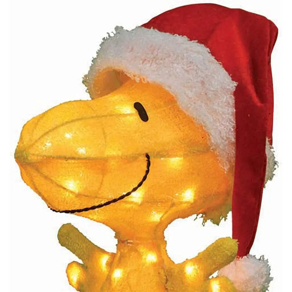 Woodstock 3 D LED Santa Hat Christmas Yard Decoration, 18-Inch, 35 Lights