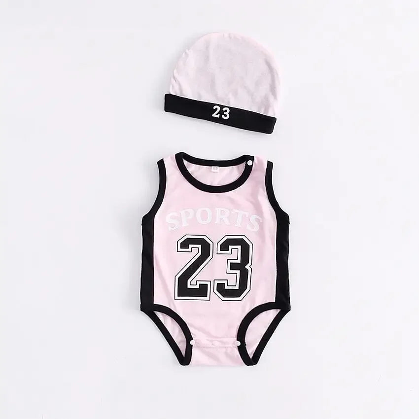 Baby girl clothes clothing summer sleeveless triangle Romper suit hat baby jumpsuit male and female babies clothes