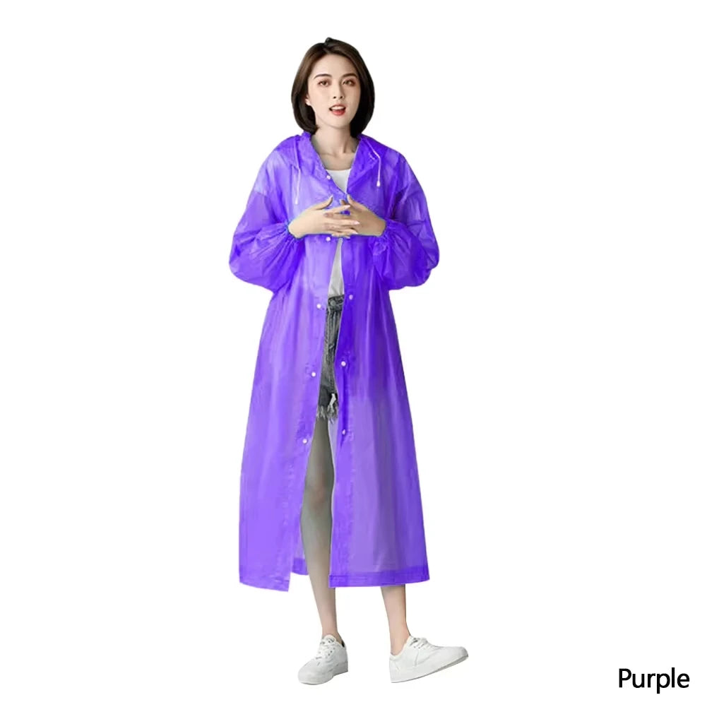 Waterproof Raincoat Outdoor Hiking Portable Adult Poncho Raincoat Emergency Anti-rain coat 2024 New fashion coloful choice