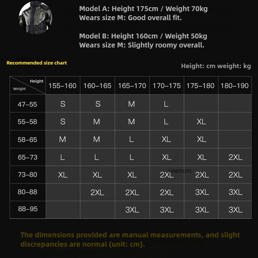 New Motorcycle Raincoat Waterproof Jacket Men Women Rain Cover Rider Raincoat for Motorcyclist Hiking Camping Fishing Clothing