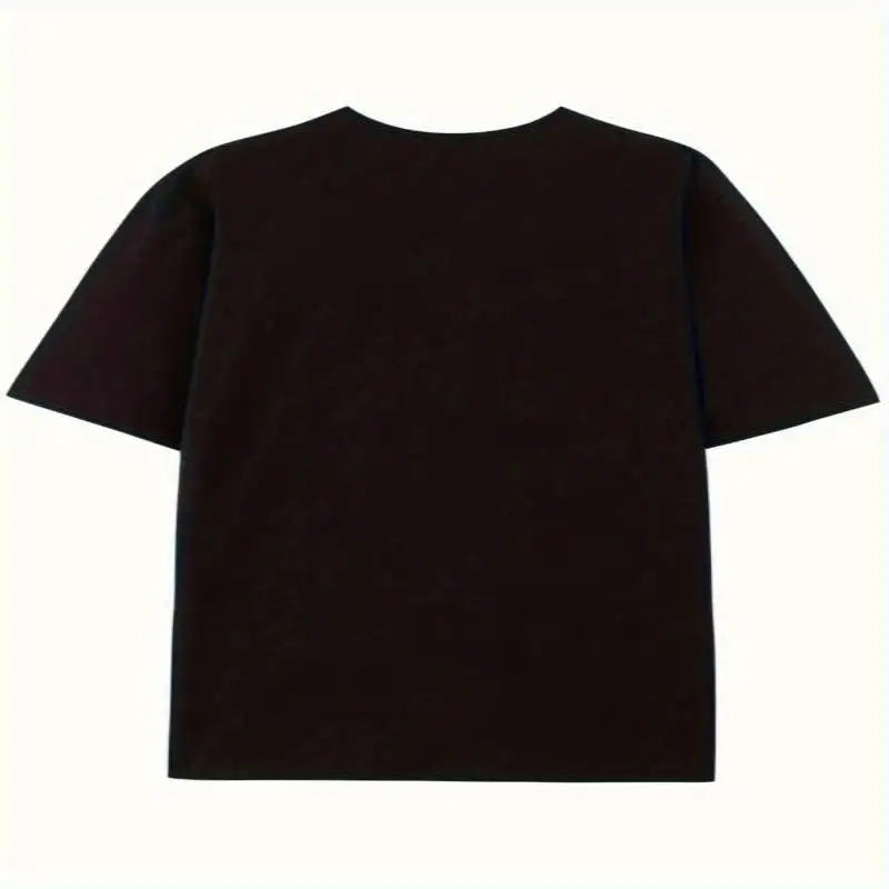 Bated Symbol Logo T Shirt for Men Pure Cotton Funny T-Shirt Crewneck Cartoon Tee Shirt Short Sleeve Clothes 6XL