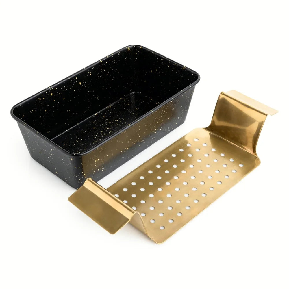 Non-Stick Loaf Pan with Stainless Steel Trivet Baking Mold Kitchen Bakeware Heat Resistant Easy Release Durable Oven Safe