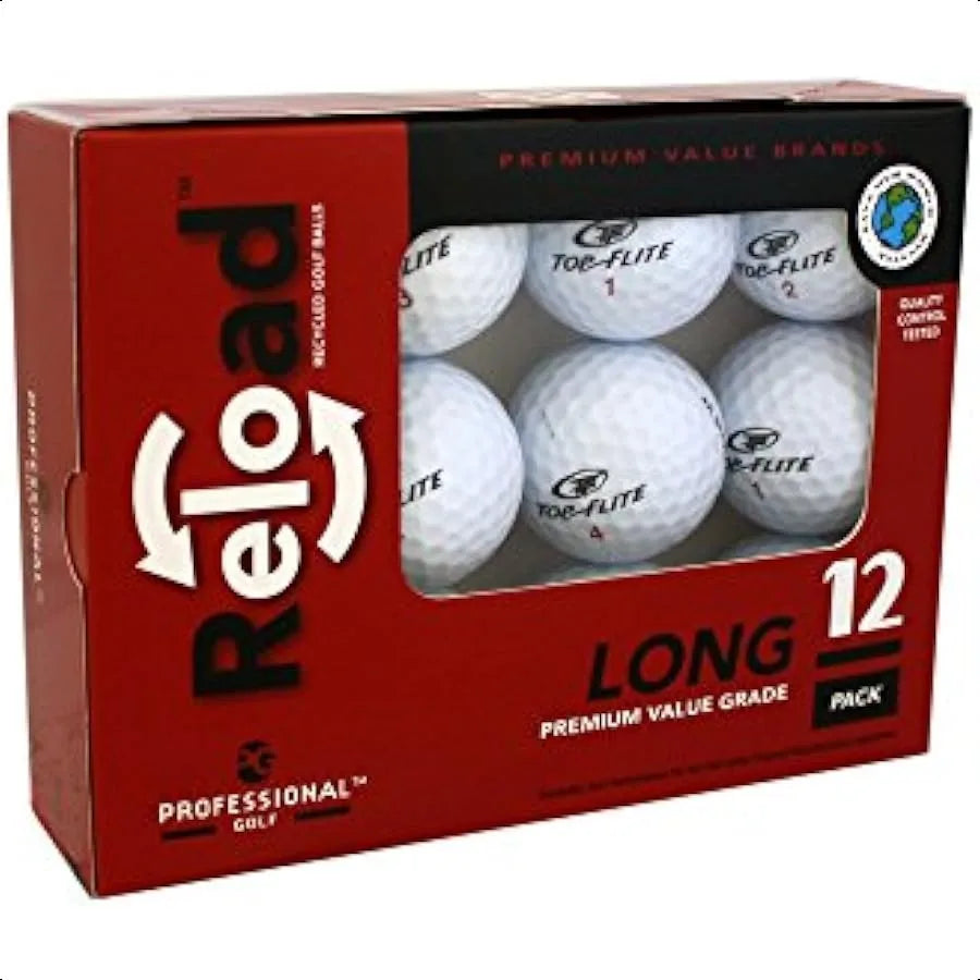 Top Flight Reload Recycled Golf Balls 12Pack Top Flite Golf Balls White One Size