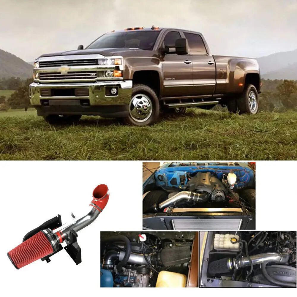 4" Cold Air Intake System Heat Shield for 1999-2006 GMC Chevy V8 4.8L 5.3L 6.0L for 2001-2006 Silverado 3500 with 6.0L V8 Engine