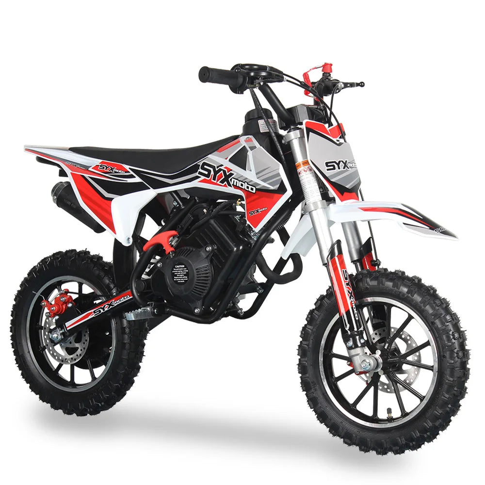 58 cc Dirt Bike for Kids 4-Stroke Gas Powered Mini Pit Bike Off Road Motorcycle for Children Motorcycle Dirt Bike