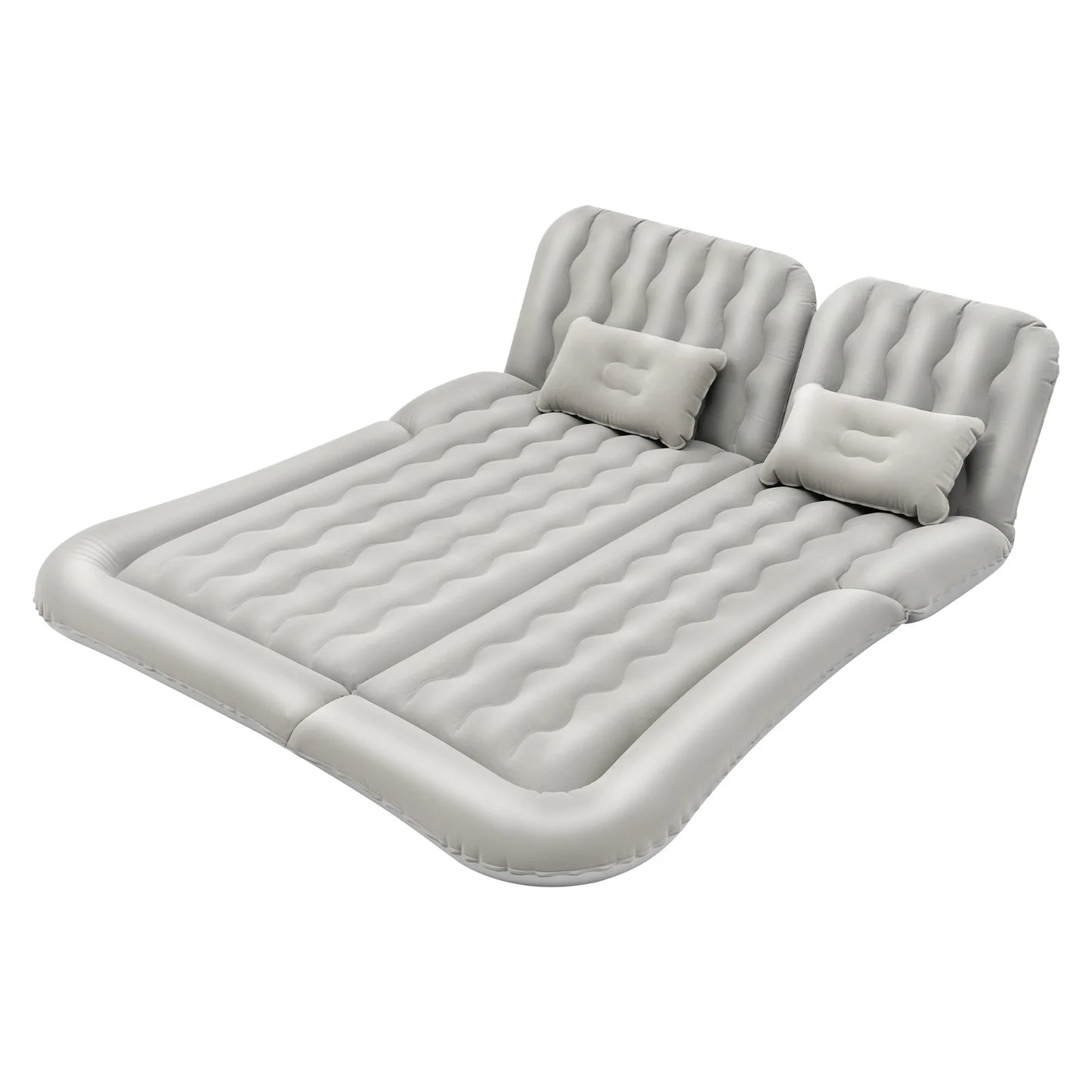 SUV Air Mattress w/ Air Pump, Inflatable Car Mattress for Trunk, Camping Bed Cushion Travel Back Seat Sleeping Bed