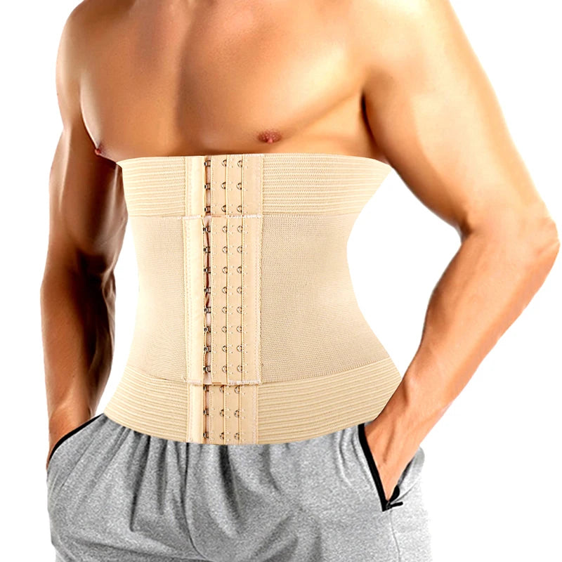 Waist Trainer for Men Sports Belt Weight Loss Waist Cincher Trimmer Belly Band Slimming Girdle Corset Gym Strap Wrap Body Shaper