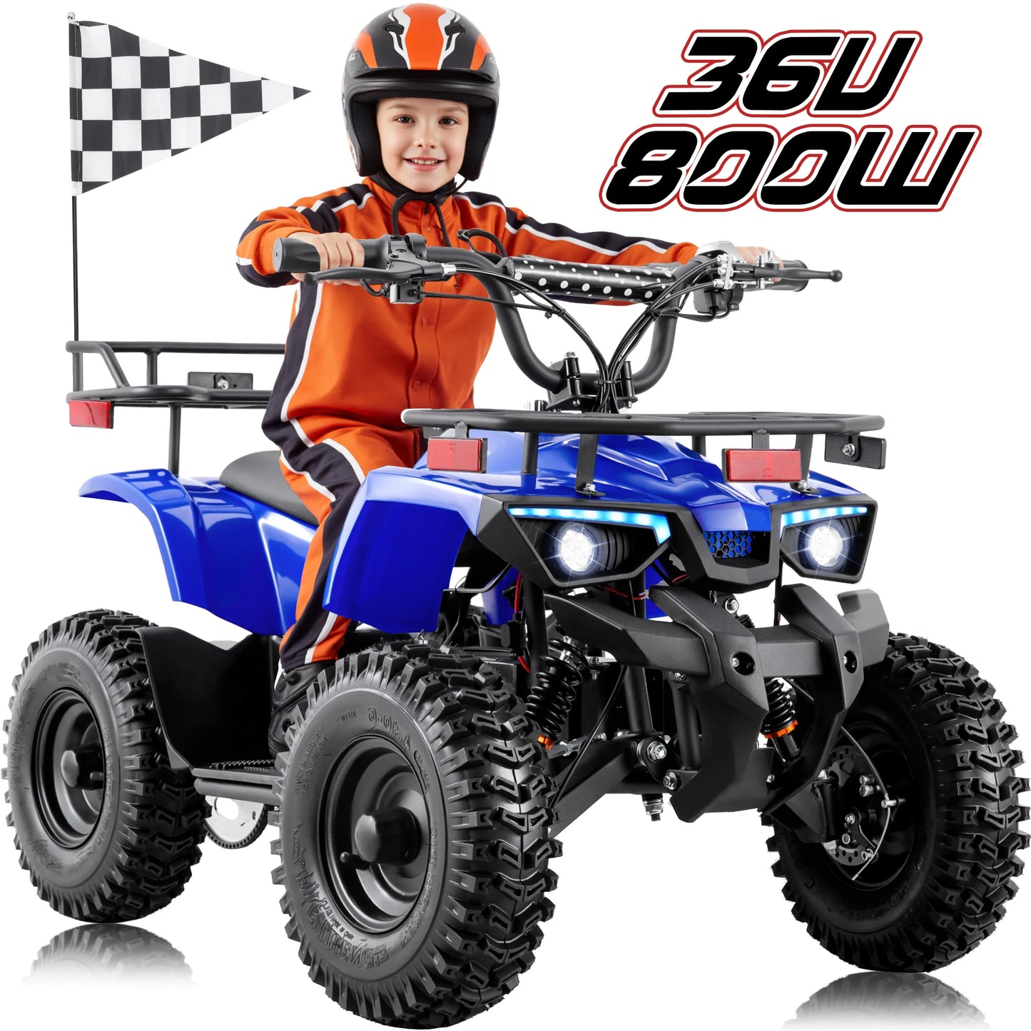 GOOW HILL-SHAZODZA 36V Kids Electric UTV - 800W All-Terrain Power Wheels with Key Start & Triple Disc Brakes