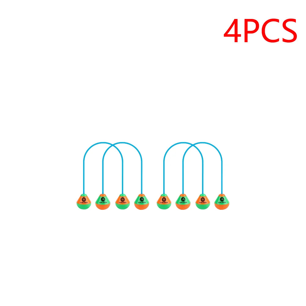 4-10PCS Swimming Game Aids Dive Door Funny Diving Doors Rope Reusable Dive Swim Through Door Adults Kids for Outdoor Pool Games