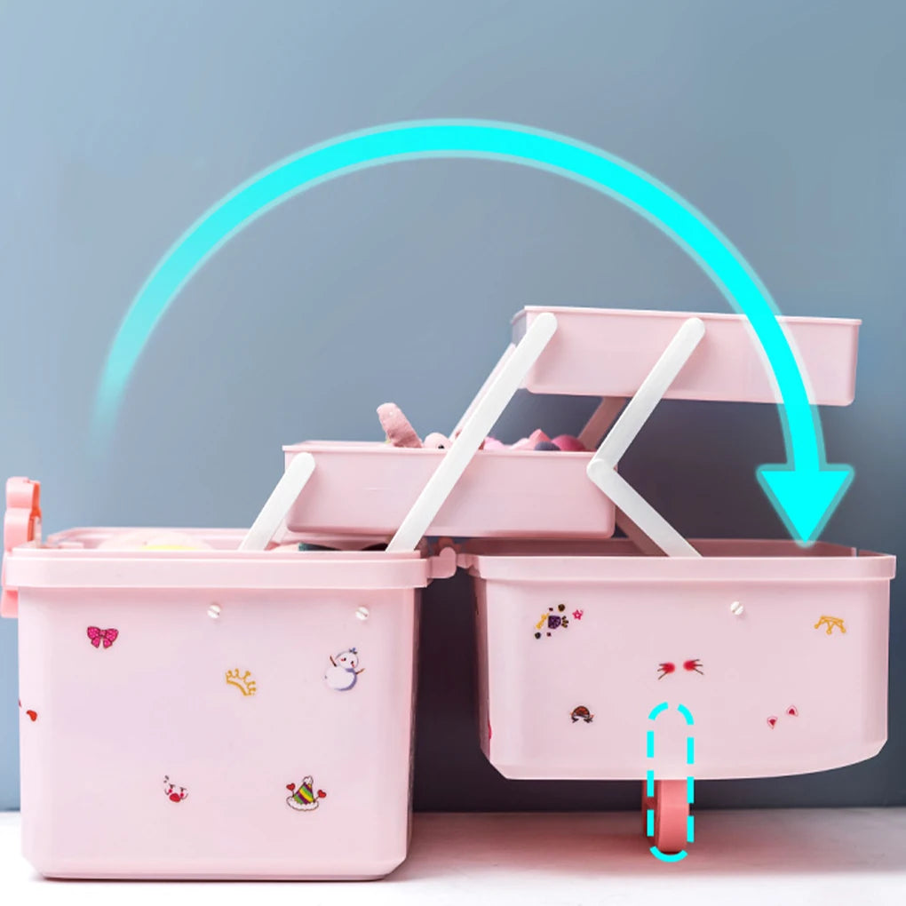 Girls Hair Accessories Storage Box Gifts For Fashionistas Large Capacity Wide Application