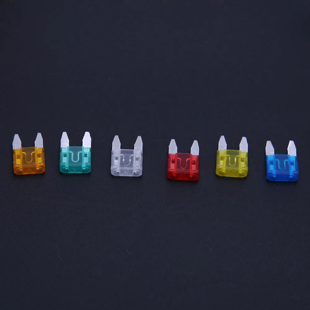 60/120pcs Auto Car Truck Mini Fuse Blade 5A 10A 15A 20A 25A 30A Mixed Kit Fuse Set Assortment Cars Safety Blade Fuses Accessorie