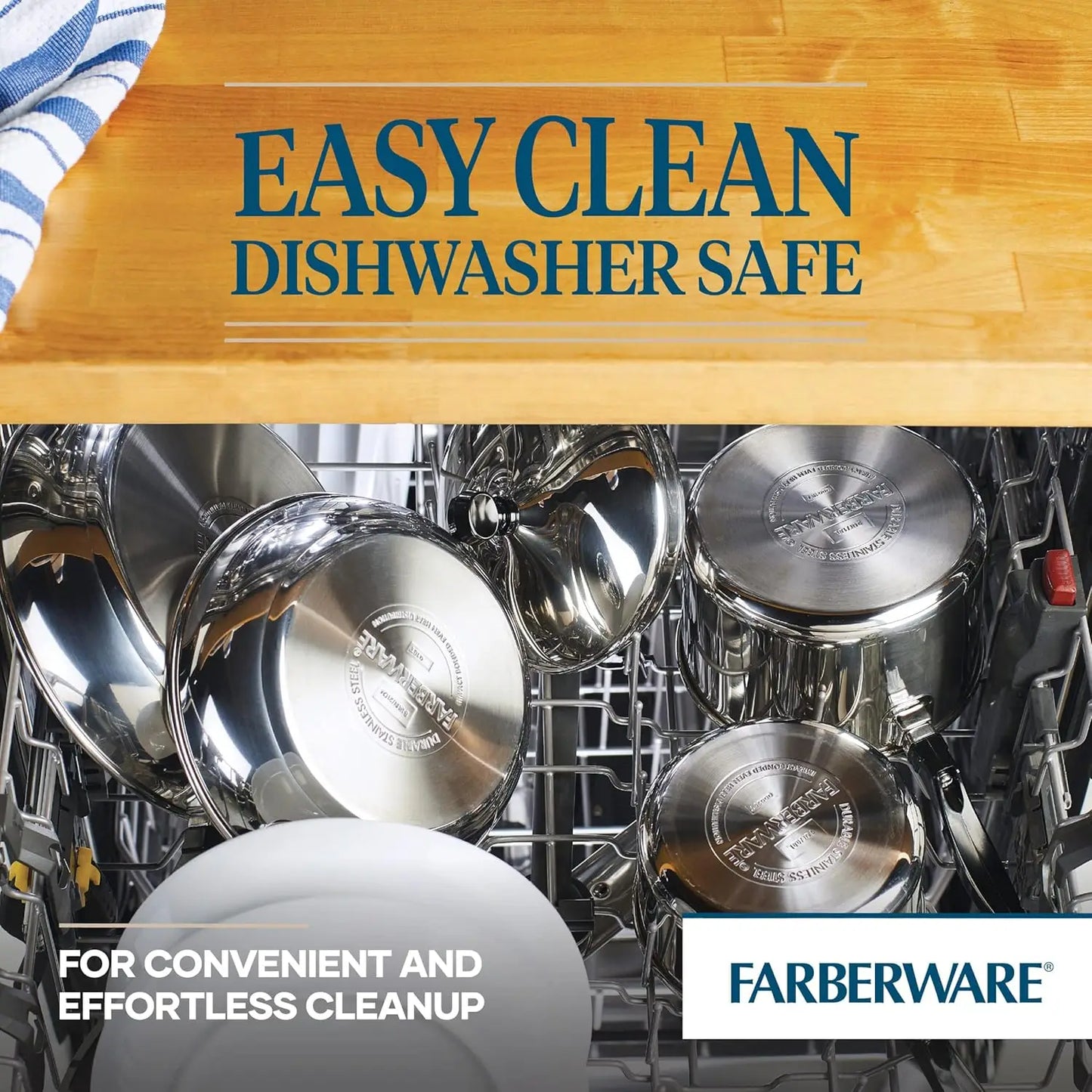 Stainless Steel Roasting Pan with Rack, 17x12.25 Inch, Oven Safe to 500°F, Dishwasher Safe