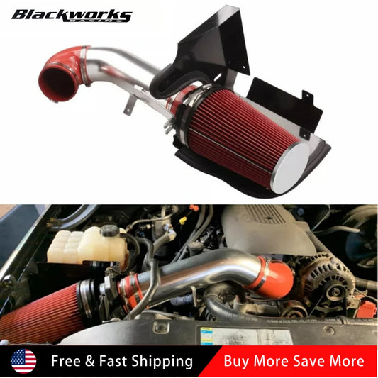 4" Cold Air Intake System Heat Shield for 1999-2006 GMC Chevy V8 4.8L 5.3L 6.0L for 2001-2006 Silverado 3500 with 6.0L V8 Engine