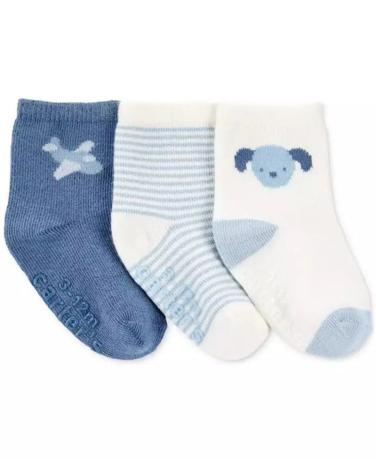 Carter's | Baby Boys 3-Pk. Puppy Ankle Socks