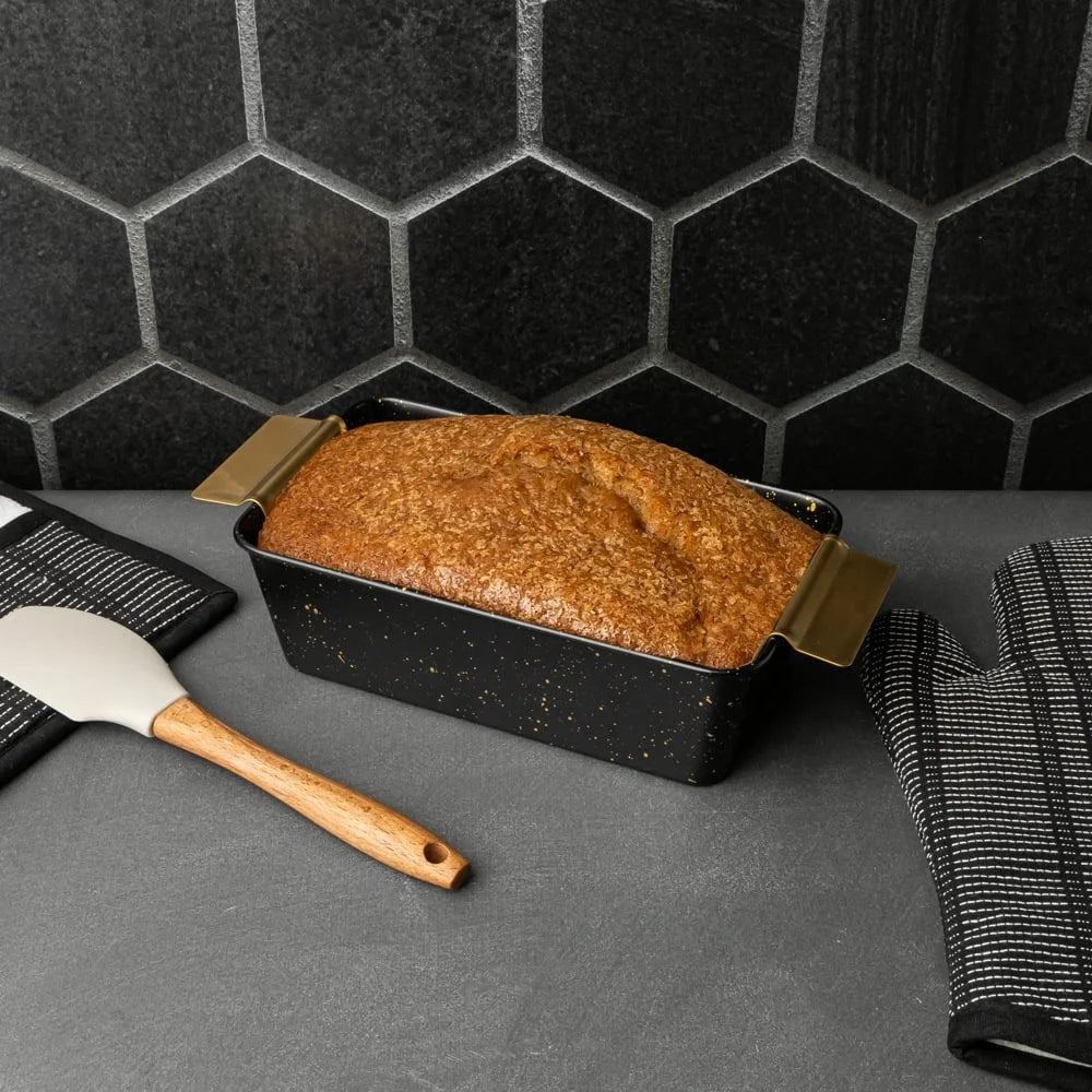 Non-Stick Loaf Pan with Stainless Steel Trivet Baking Mold Kitchen Bakeware Heat Resistant Easy Release Durable Oven Safe