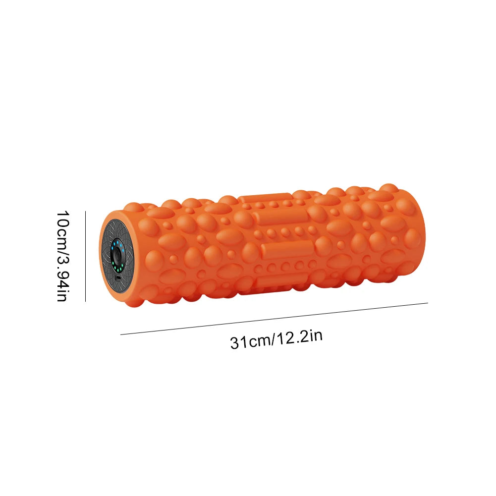 Electric Vibrating Foam Roller Yoga Column Rechargeable Exercise Roller 5 Modes Tissue Massager for Bodybuilding
